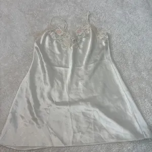 Vtg Val Mode Babydoll Sexy Lingerie Ivory Satin Lace M Cottage Core Soft Coquett thumbnail 1
