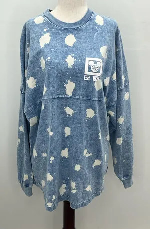 Disney Blue Acid Wash Walt Disney World Est 1971 Spirit Jersey Adult Medium thumbnail 1