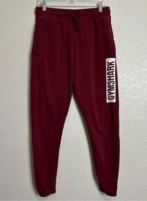 Gymshark Women's Maroon Athletic Jogger Pants, Sz Medium thumbnail 1
