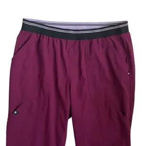 Beyond Scrubs Women Scrub Pants MP Maroon‎ Medical Uniform Nurse Workwear Dental thumbnail 11