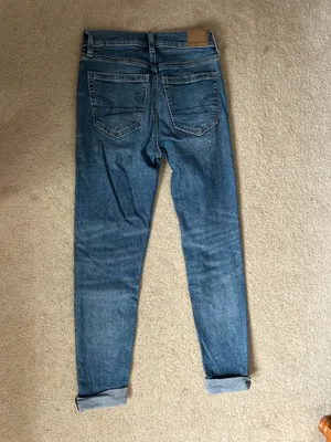 Dark Wash ‘90s Skinny Jeans without rips from American Eagle thumbnail 2