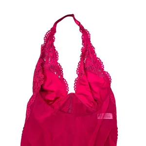 b.tempt'd by Wacoal‎ Hot Pink Mesh Lace Thong Halter Bodysuit Size Large Sexy thumbnail 2