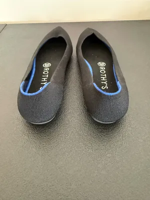 Women's Black Pointed Knit Flats 8.5 thumbnail 7