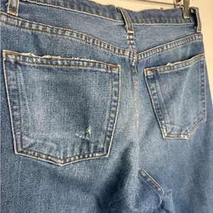 Reformation Denim Julia High Waist Distressed Jeans in Bryce Wash thumbnail 6