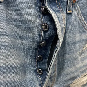 Levi's Premium 501 High Rise Short Size 32 Distressed 100% Cotton Non Stretch thumbnail 2
