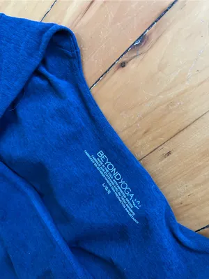 Beyond Yoga blue Impress Space Dye Long Sleeve Midi Dress Size large thumbnail 5