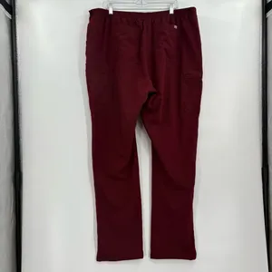 Figs yola skinny scrub pants maroon‎ xxl tall thumbnail 2