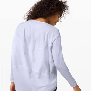 Lululemon LA Back in Action Long Sleeve Tee in Speckled Blue thumbnail 2