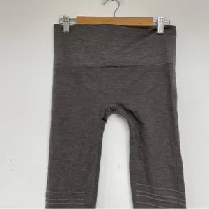 Blanqi Maternity Grey Ribbed Moto Lowrise Full Length Womens Leggings Womens M thumbnail 3
