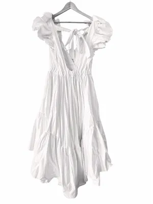 MAKING THE CUT Sienna’s Hi Low Ruffle Dress White Size M NEW thumbnail 5