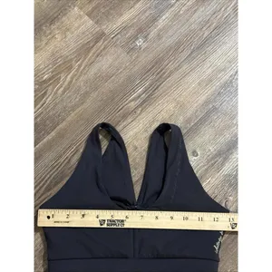 Gymshark Whitney Simmons Blk Quiet‎ Luxury Minimalist Athleisure Mesh Sports Bra thumbnail 11