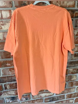 Comfort Colors Orange 'Spooky' Tee with Ghost Bow Graphic thumbnail 3