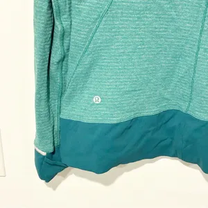 Lululemon Runderful 1/2 Zip Mini Check Pique Hunter Green Heathered Athletic 10 thumbnail 6