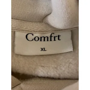 Comfrt Signature Hoodie Beige Embroidered Long Sleeve Sweater Sweatshirt Top XL thumbnail 5