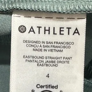 Athleta Women's‎ Stretch Eastbound Straight Pants S/988039-01 Sage Green Size 4 thumbnail 7
