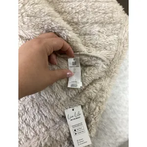 Cupshe Womens Beige Faux Shearling Longline Fleece‎ Shacket Jacket thumbnail 2