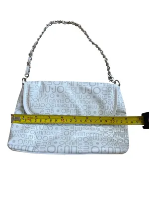 LIU JO White Silver Chain Mini Shoulder Bag thumbnail 4