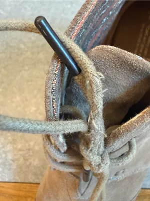 TOMS Desert Wedge Taupe Suede Lace-Up Bootie Size 11 thumbnail 11