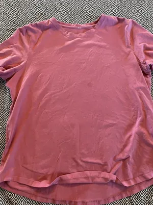 Lululemon Love Crew Size (see Pics) Cherry tint Pima Cotton Crew Authentic thumbnail 1