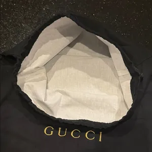 Gucci Black and Gold Embroidered Dust Bag thumbnail 4