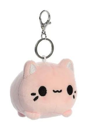 Aurora Mini Strawberry Meowchi Clip-On Tasty Peach Enchanting Stuffed Animal thumbnail 1