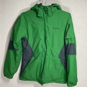Columbia Green Fleece Winter Ski Snowboard Jacket Waterproof thumbnail 1