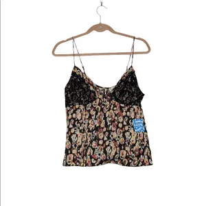 NWT Free People Little Dreams Printed Lace Camisole thumbnail 7