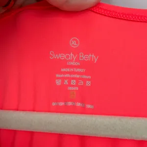 Sweaty Betty Explorer Ace Midi Dress XL Neon‎ Coral High Low Athletic SB5478 thumbnail 4