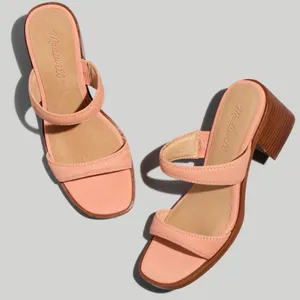 Madewell Double Strap Heeled Mule Sandals size 9 thumbnail 1