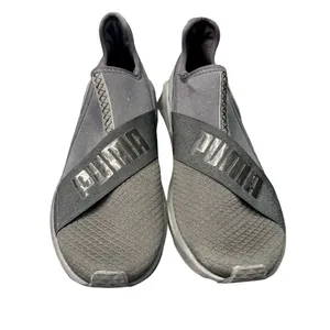 Puma Black Slip-On Sneakers Womens 8 Casual Comfort Streetwear Shoes Excellent!! thumbnail 2