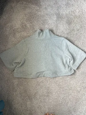 Lululemon Know Your Angles Poncho Cropped Pullover Grey Medium thumbnail 4
