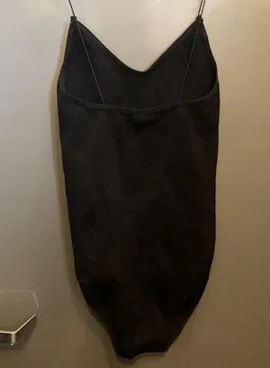 Urban Outfitters Spaghetti strap black bodysuit M thumbnail 4