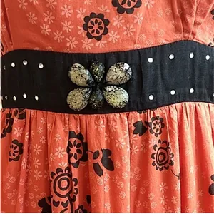 Free People Burnt Orange Butterfly Dress thumbnail 2