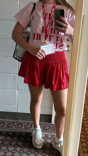 The Pants Store Queen of Sparkles Red Skort thumbnail 1