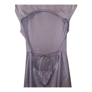 Silence‎ + Noise Sadie Lavender Cutout Mini Dress, XL thumbnail 6