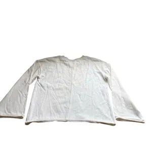 Madewell Medium White Crewneck Sweatshirt Bell Sleeve Relaxed Fit Oversized thumbnail 7
