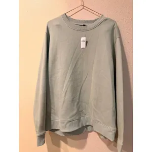 Banana Republic Women Sweatshirt XL Sage Green Clean Fleece Crew Neck Pullover thumbnail 3