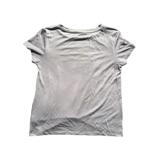 Pink Rose‎ Grey Cropped Blouse Size Small thumbnail 2