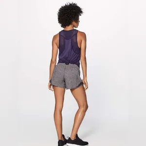 Lululemon Hotty Hot Short II Long 4” Heathered Black Grey Women’s Shorts Size 4 thumbnail 3