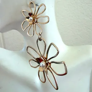 Park Lane Hampton Gold Tone Floral Drop Earrings thumbnail 4