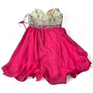 NWT Mac Duggal embellished short prom homecoming event dress 81928N fuschia sz 2 thumbnail 2