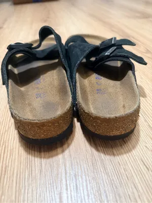 Birkenstock Arizona Soft Footbed Black Suede Sandals Women's Size 38 US 7 thumbnail 5