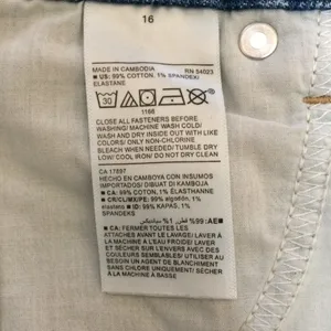 Old Navy High-Waisted Button-Fly Raw-Hem Jean Skirt thumbnail 6