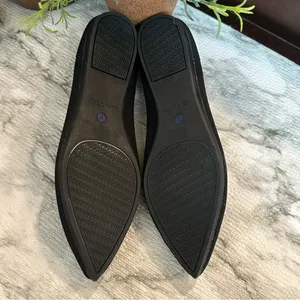 Rothy’s Women's The Point Flats Size 8W Black Blue Knit Slip On Shoes thumbnail 8