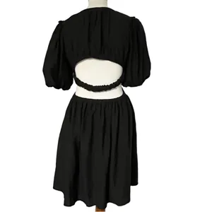 Moon River Black Cutout Dress thumbnail 4
