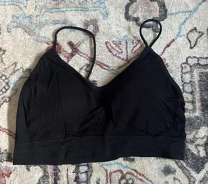 Black Seamless Scoop Bralette - Women Intimates (Not sure on size) thumbnail 1