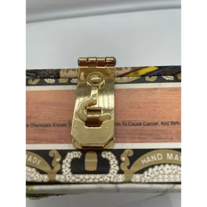 Far nine Vintage Style Route 66 Cigar Box Purse Bamboo Handle Americana Clutch thumbnail 4