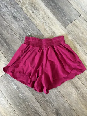 Lululemon Shake It Out High-Rise Running Short 2.5" Magenta Smoke Size XXS NWOT thumbnail 4