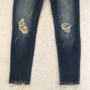 JUDY BLUE Skinny Fit Jeans Distressed Ripped‎ Blue Denim Womens Size 5 27 thumbnail 4
