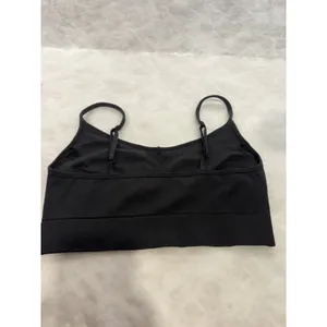 Old Navy Active Seamless Go-Dry Sports Bra Black Adjustable Strap Bralette Large thumbnail 2